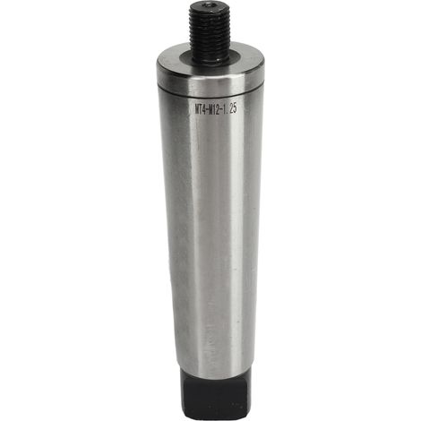 Mandrin de perçage MT4, adaptateur cône Morse M12, queue filetée 1,25mm pour perceuse (MT4-M12-1.25) (1/5)