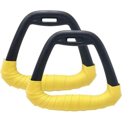 1 Set Klimmzugringe Gymnastikgeräte Gym Ringe Fitnessgeräte Gym Set Home Fitness Übungsgeräte Klimmzugringe Schwarz
