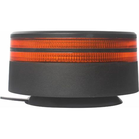 Lampeggiante a 50 LED 12-24V 25W a doppia riga base magnetica (1/2)