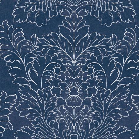 Laura Ashley Silchester Vliestapete Midnight Seaspray Blue 10mx52cm (1/5)