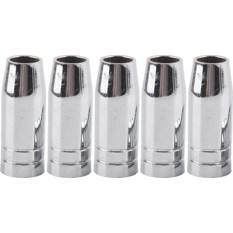 Lot de 5 buses à gaz coniques de 15 mm pour torche de soudage MIG/MAG Binzel MB 25AK
