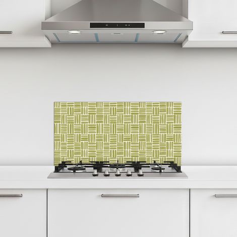 CRÉDENCE CUISINE Tresse - Motif - Vert 60x30 cm