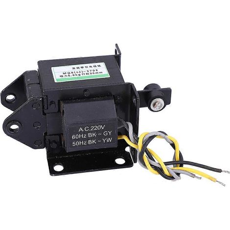 Électroaimant à plaque de base de type push-pull MQ8SA-3702 AC, 220 V CA, 49 N, course 20 mm (1/5)