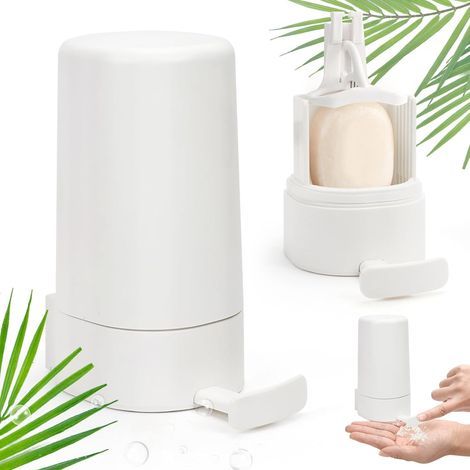 Feste Seifenmühle – Spender für feste Seife – ohne Bohren – für feste Seife – Wandmontage – wasserdicht – für Küche und Bad