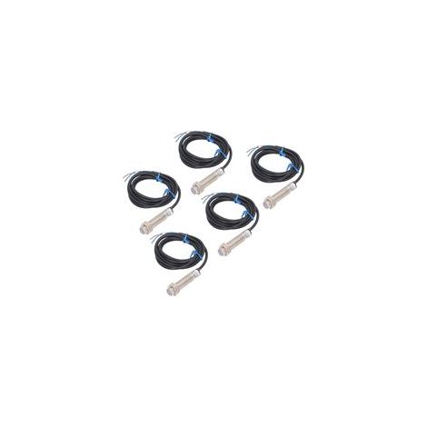 Lot de 5 capteurs de proximité NPN à effet Hall en alliage d'aluminium pour applications pneumatiques 6-30 V CC (1/5)
