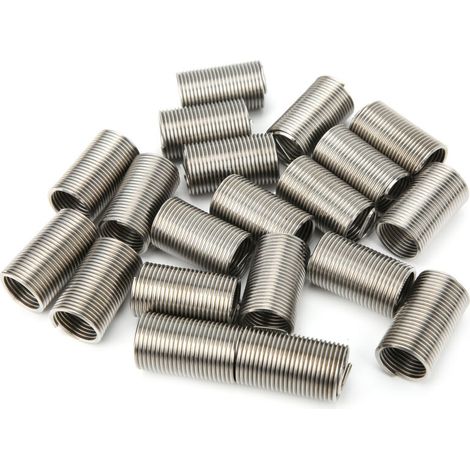 20 pièces inserts filetés en fil SUS304, manchons en acier inoxydable pour réparation de vis, kit M14 x 1.5 x 3D