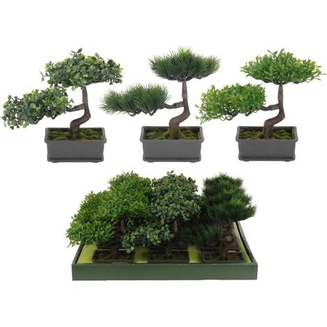 PLANTA ARTIFICIAL BONSAI 22 CM SURTIDO