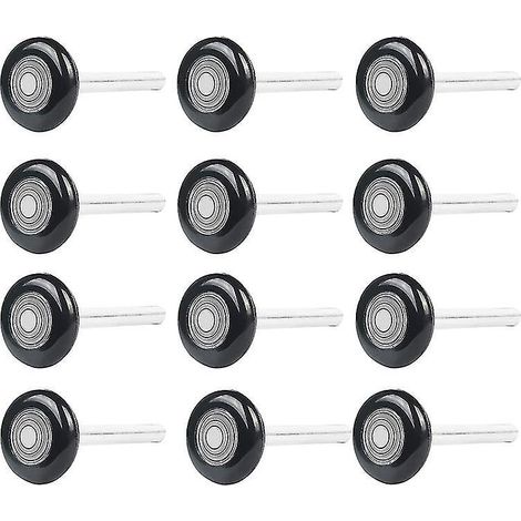 Lot de 12 roulettes de porte de garage de 5 cm (2 pouces) en nylon, pour le remplacement des joints de rails de garage. (1/4)