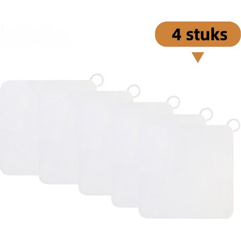 grilles de bonde anti odeurs pour évier douche et buanderie dimension 19 7 × 19 7 cm lot de 5 couleur blanches (1/5)