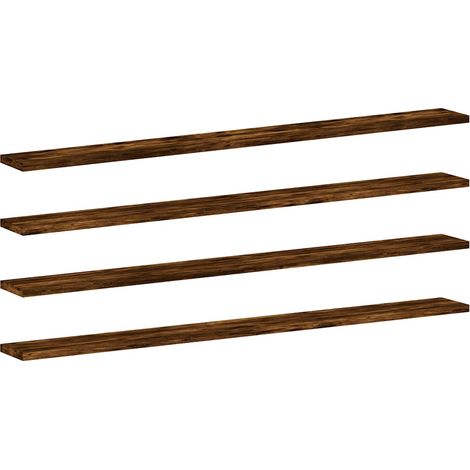 Maison Exclusive - Wandregale 4 Stk. Räuchereiche 100x10x1,5 cm H (1/5)