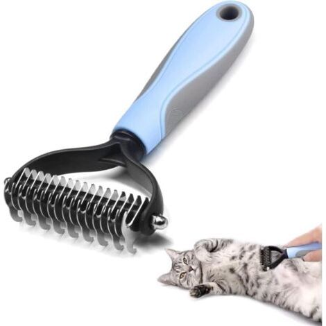 Brosse Chien Brosse Chat,Râteau de Toilettage pour Chien, Peigne Déméloir Chien et Brosse Chien Poil Long, Râteau de Toilettage pour Chien et Chat enlever le Sous-poil des Animaux de Compagnie (1/5)