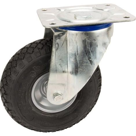 Roulettes pivotantes à bandage pneumatique TENTE 3480DQR260P65