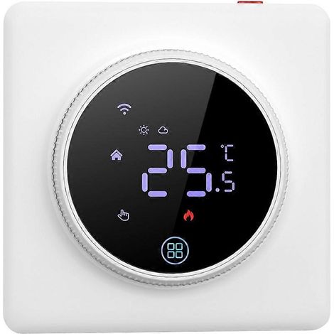 Tuya WLAN-Thermostat mit Taste, Sprachsteuerung, Fernbedienungs-App und programmierbarem Schalter, A (1/5)