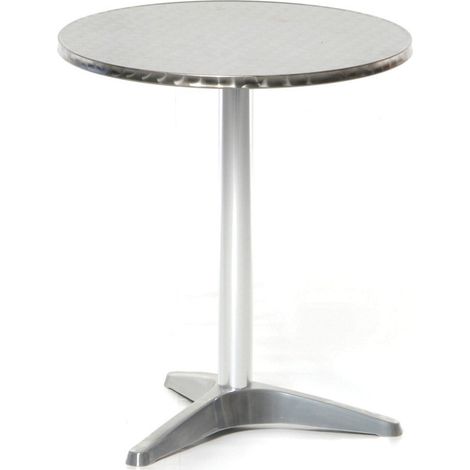 Tavolino Tondo da Giardino in Alluminio e Acciaio Ø60 cm Vorghini (1/2)
