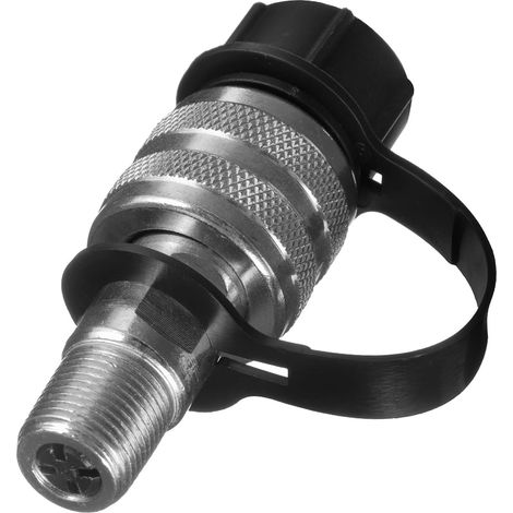 Coupleur Hydraulique Femelle Rapide 3/8 Capuchon Anti-poussière en Acier Carbone et Finition Zinguée, Design Compact et Polyvalent pour Raccordement Hydraulique (1/5)
