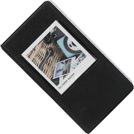 Album photo à couverture PVC 3 pouces, 64 pochettes, porte-cartes de visite pour SQ20/SQ10/SQ6/SP-3 (Noir) (1/5)