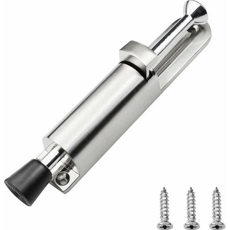 Verrou a levier Butée de Porte à Levier Retenue Butée de Porte à Ressort Arrêt de Porte en Métal avec Commande au Pied pour Gardez la Porte Stable avec Vis (1/5)