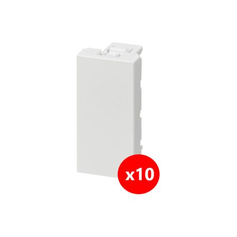 Legrand Mosaic - lot de 10 Obturateur 1 module - 077070x10 (1/3)