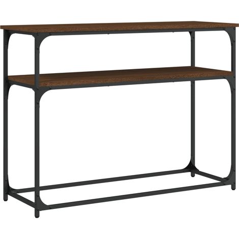 Maison Exclusive - Mesa consola madera de ingeniería marrón roble