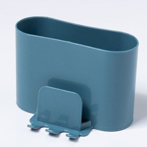 Porte-brosse à dents sans perforation, support de rangement mural pour gobelet de bain de bouche pour toilettes (1/4)