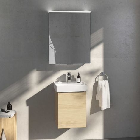 Villeroy & Boch Taro Waschtisch mit Unterschrank und LED-Spiegelschrank 45 cm, Türanschlag links (1/5)