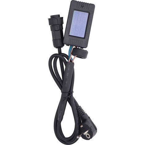 Câble pour onduleur solaire avec affichage numérique LED, étanche IP65, raccordé au réseau, prise UE, 80-260 V