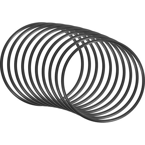 80x75,2x2,4mm Nitrile Caoutchouc Joint Torique 10 Pièce Rond Noir (1/5)