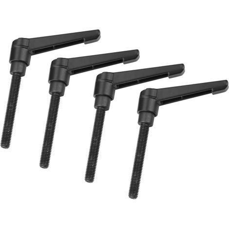4 PIÈCES Poignée de fixation réglable Poignée de levier de serrage Boutons de machine en métal Filetage mâle M8(80MM) (1/5)