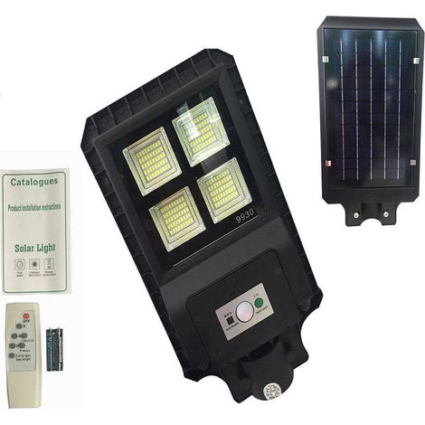 TrAdE Shop Traesio - Lampione Stradale Led 30 W Pannello Solare Fotovoltaico 180 Led Con Telecomando - (1/4)
