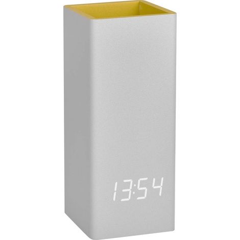 TFA Dostmann 60.2041.15 Quarzo Orologio da tavolo Grigio, Giallo (1/5)