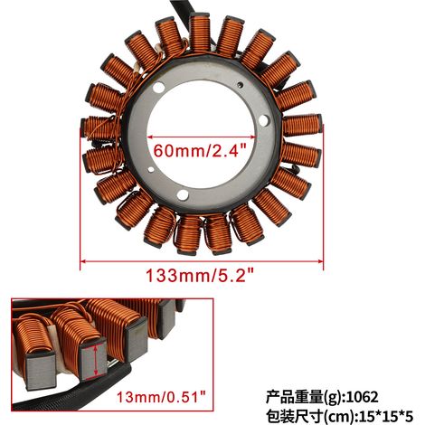 Der Spulenstator ist geeignet für Adv r1200 R1250 R Rs Rt 11-20 12317724032 (1/4)