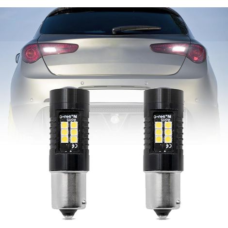 LAMPE DE RECUL 21 LED P21W CANBUS 6000K SANS ERREUR pour GIULIETTA 2010- Ba15S 1156 LED Feu de recul 2x P21W Feux de recul (1/5)