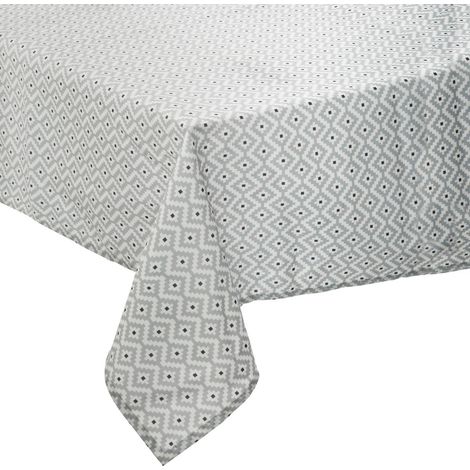 Atmosphera – Nappe anti-tache imprimée Etnik 240 x 140 cm – Polyester facile à entretenir – Motifs Art déco pour salle à manger (1/5)