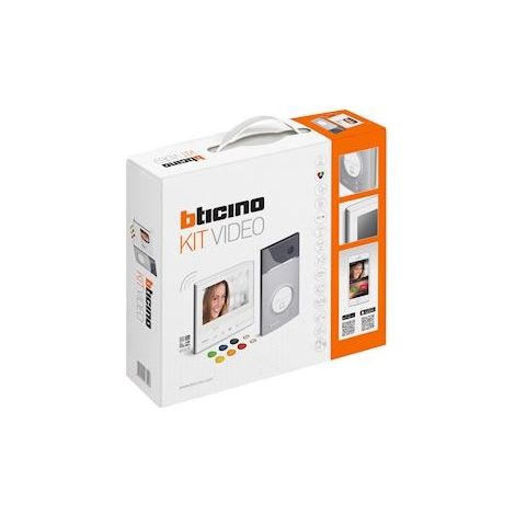 Bticino – Interphone vidéo 7 pouces – Caméra grand angle IP54 – Connectivité WLAN – Accès sécurisé par transpondeur – Compatible application DOOR ENTRY (1/5)