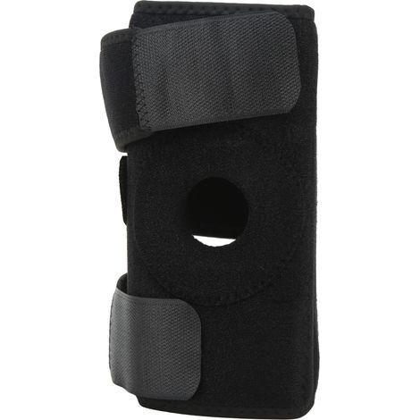 Genouillère de sport élastique respirante en nylon tricoté pour protection et soutien (Rouge) (1/5)