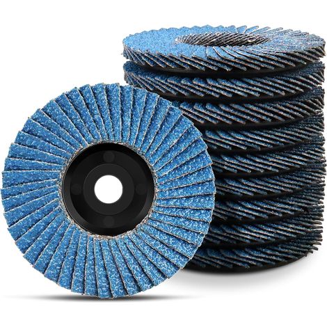 76 mm Flap Discs, 10 x 40 Grit Flap Discs for Metal, Wood, Steel, Grinding Discs for Angle Grinders Flap Disc 3 in (1/5)