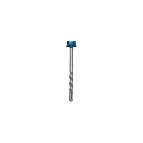 Zacrovis bois 6.5x150 ETANCO - Tête ral 5008 bleu ardoise - 100 pièces - 551234008