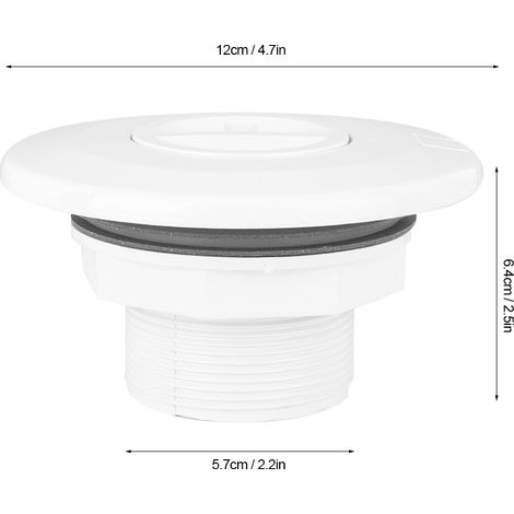 Accessoires de Piscine Pratiques - Buse d'Aspiration et Sortie d'Eau pour Piscines en Liner (1/5)