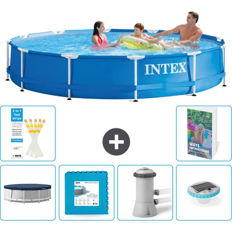 Frame Pool Rund - 366x76 cm - 7-teilig S174