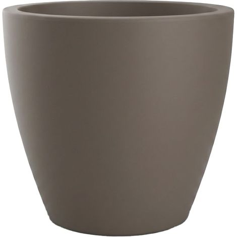 Pot CONIQUE Ø38cm - Dim. 38 x 35cm - Volume 27L - Taupe - EDA