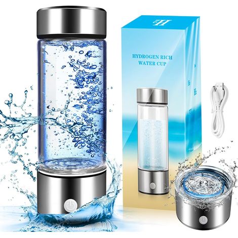 Bouteille d'eau hydrogénée avec membrane SPE PEM, 420 ml (1/5)