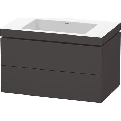 Duravit L-Cube c-bonded Set wandhängend, 2 Schubkästen, ohne (1/2)