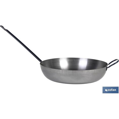 Lionesa Stahlbratpfanne mit Griff+Griff Ø40cm