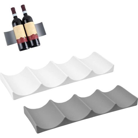 Botelleros prácticos para frigoríficos, mesas y armarios: almacenamiento eficiente para botellas de vino y cerveza. (1/5)