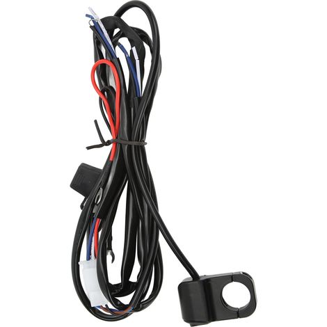 Interrupteur étanche pour guidon moto LED spot DC 12V avec faisceau 2,2 mètres pour ATV quad et moto tout-terrain (1/5)