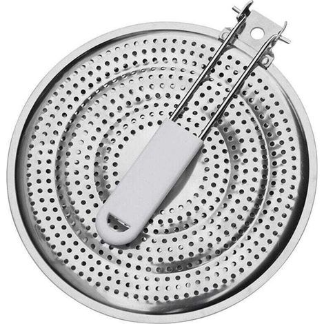 pair Plaque de conduction thermique en acier inoxydable de 21 cm pour cuisinière à gaz
