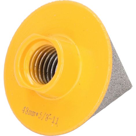 Fraise à chanfreiner diamantée pour le fraisage du granit, agrandissement de trous existants 5/8 po‑11 48 mm (1/5)