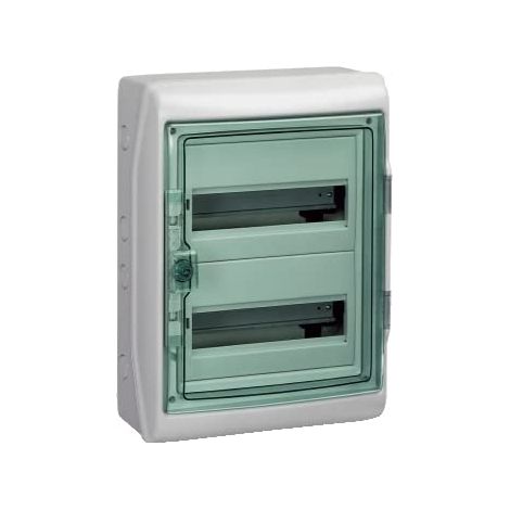 1 Coffret pour appareillage modulaire 2 rangées 12 modules IP65 En saillie
