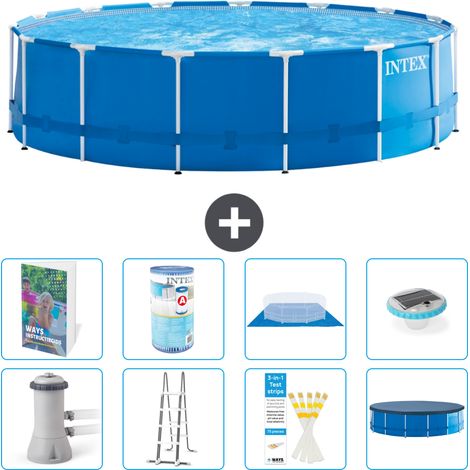 Intex Piscine Tubulaire Ronde - 457x122 cm - 9-pièces  S622