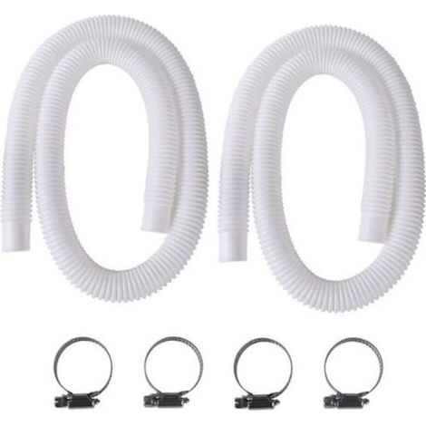 Tuyau pour Piscine Intex - 2 Pièces - 150 cm - PVC Transparent - 32 mm (1/4)